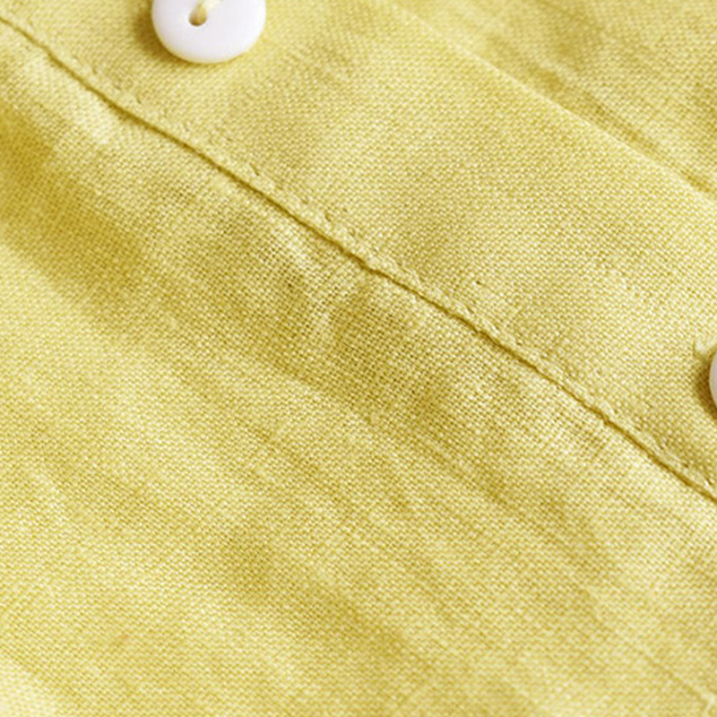 LINA organic linen dress: blue