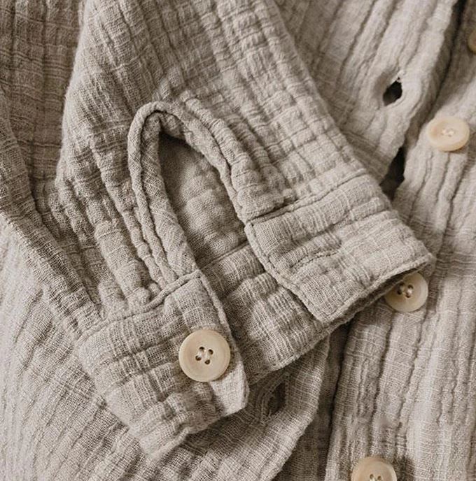 Annie & Charles® Boy Muslin Shirt - Stone