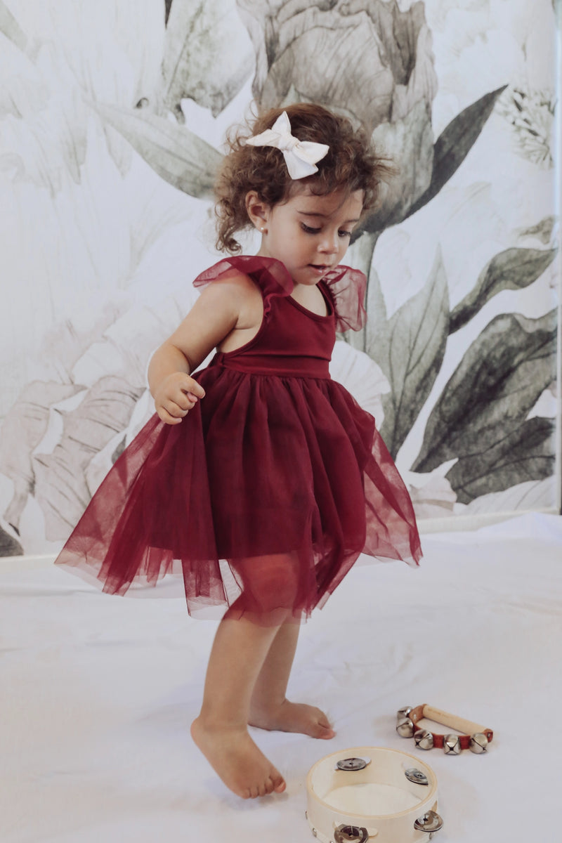 Scarlett Tutu Dress - Cherry Red