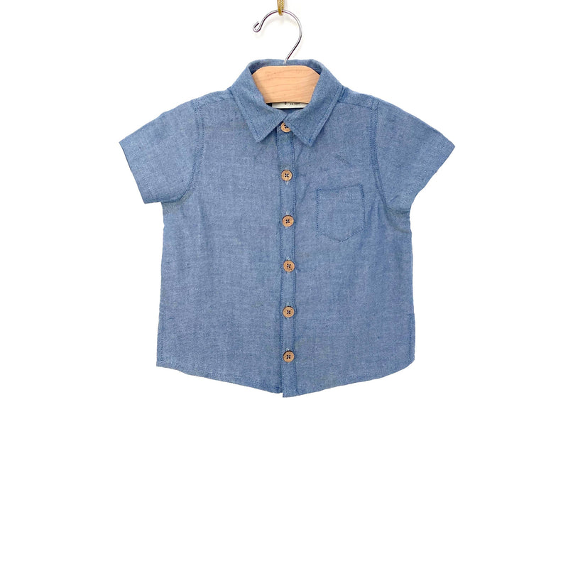 Collar Boy Shirt- Chambray