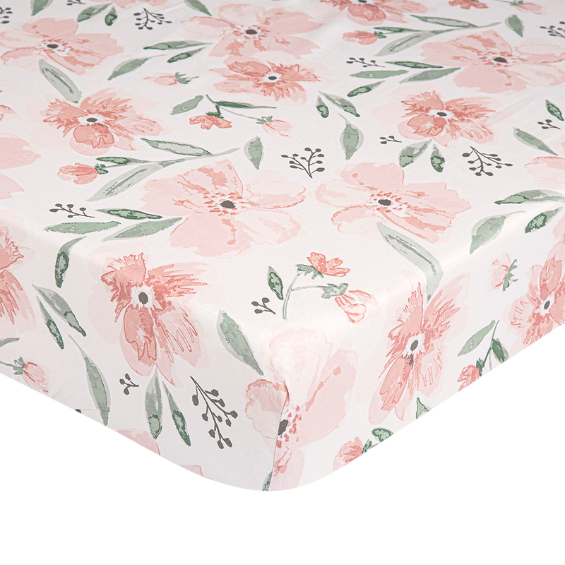 Parker Crib Sheet (Floral)