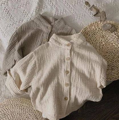 Annie & Charles® Muslin Top: Cream