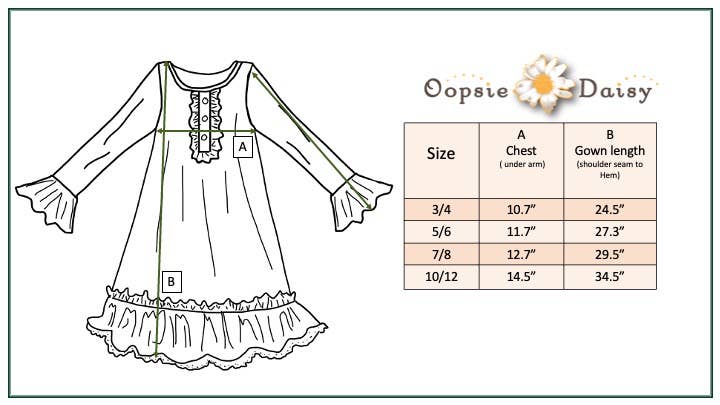 Kids Holly & Bows Christmas Holiday Lace Ruffle Lounge Gown