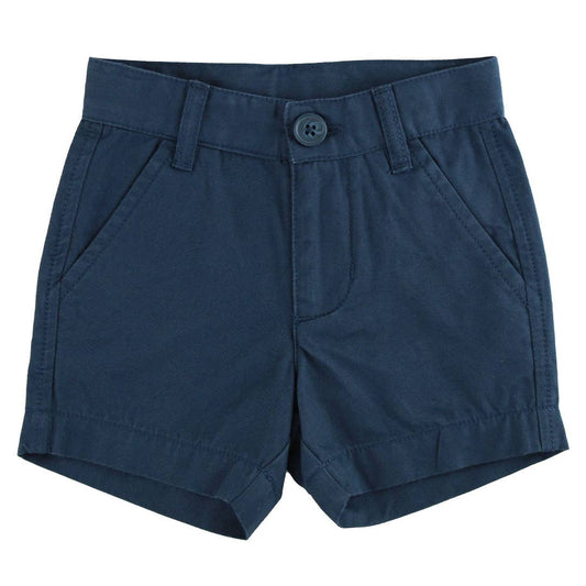 Dark Navy Chino Shorts: Blue