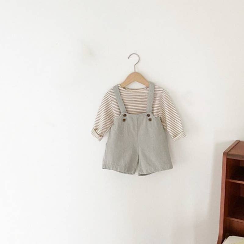 Annie & Charles® BENJAMIN Overalls: Light grey