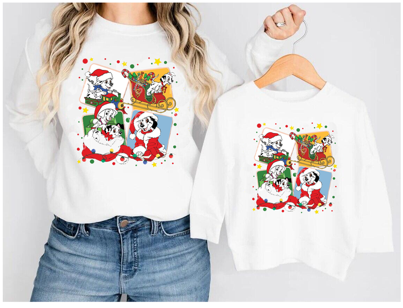 Christmas Sweatshirt Mama Mini Family Matching Sweatshirt: 1 / S / Mom