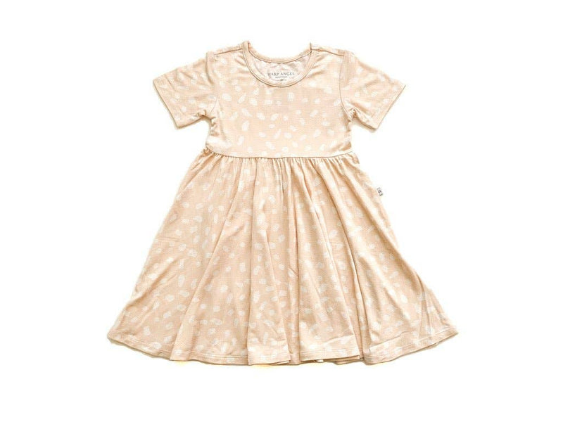 Short Sleeve Twirl Dress | Sand Spotted